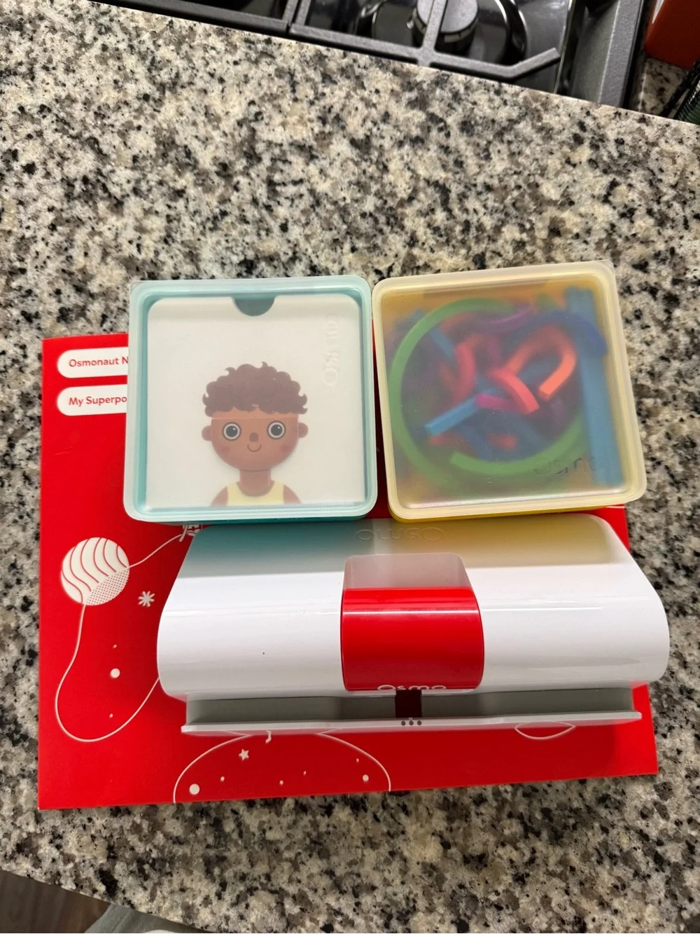 Osmo Early Learning Kit with Colorful Storage Tiles - Red, Yellow, Teal